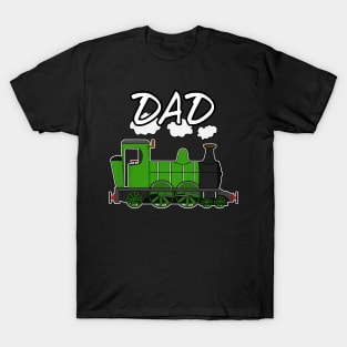 Father's Day Steam Train Dad T-Shirt